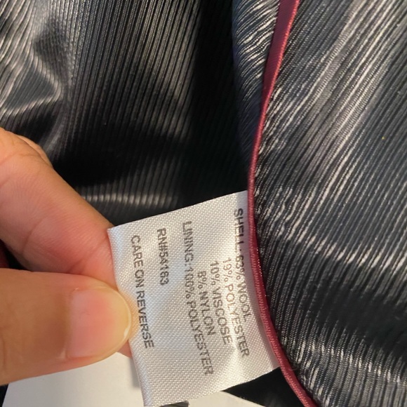 Beige and black woolen coat Calvin Klein - Picture 7 of 12